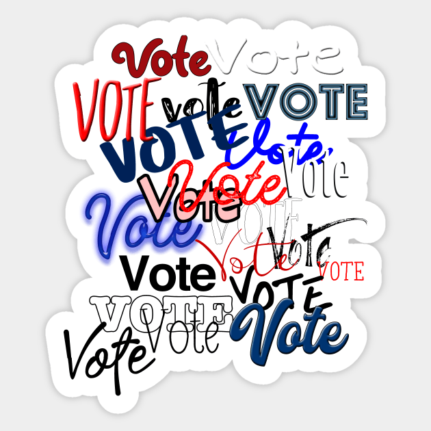 Vote Vote Vote! Sticker by Porcupine8